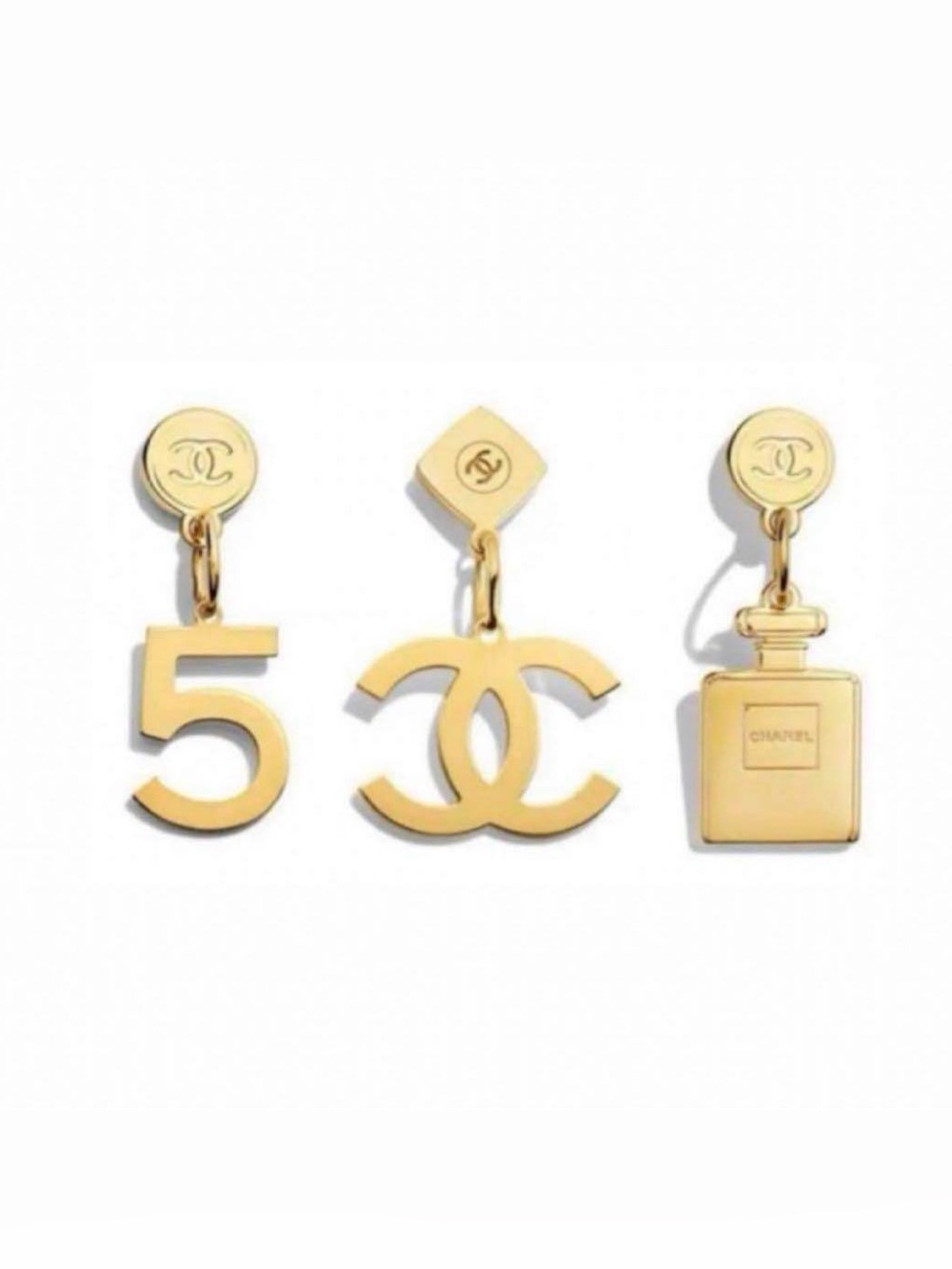 Authentic Chanel Charms/Pendants (Set of 3)